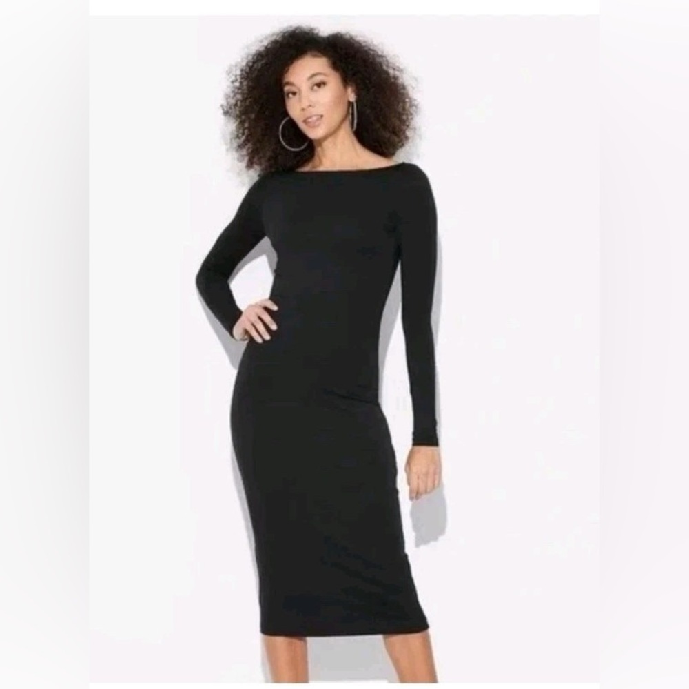 NWT WILD FABLE Black Long Sleeve Dress ( stretchy)